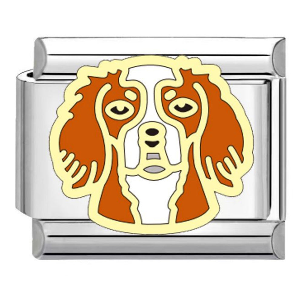 Wholesale Dog Pattern Italian Charms Bracelet Original Design Titanium Steel DIY Jewelry Accessory Gift