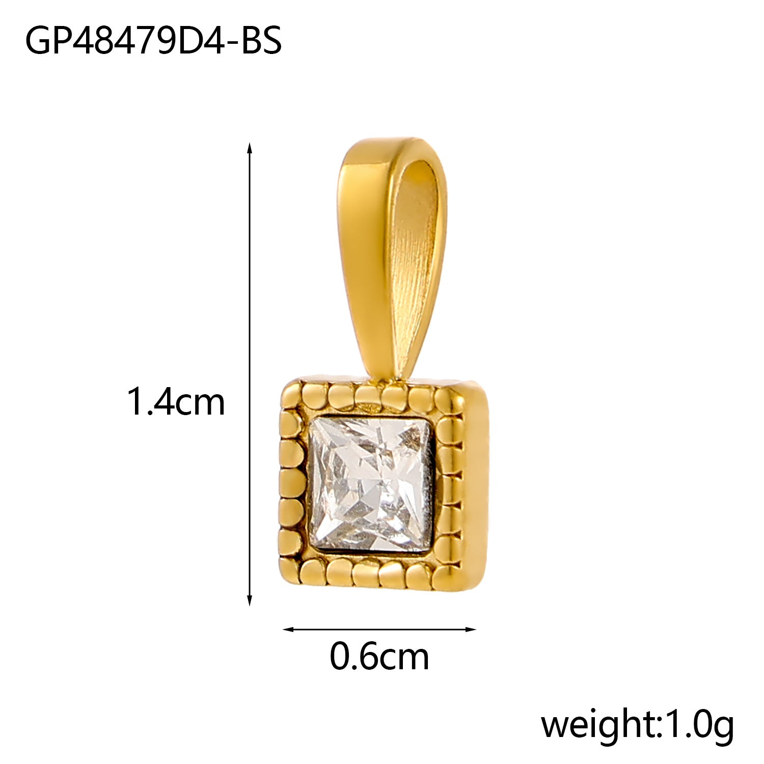 Wholesale DIY Colored Zircon Twelve Birthday Stone Pendant
