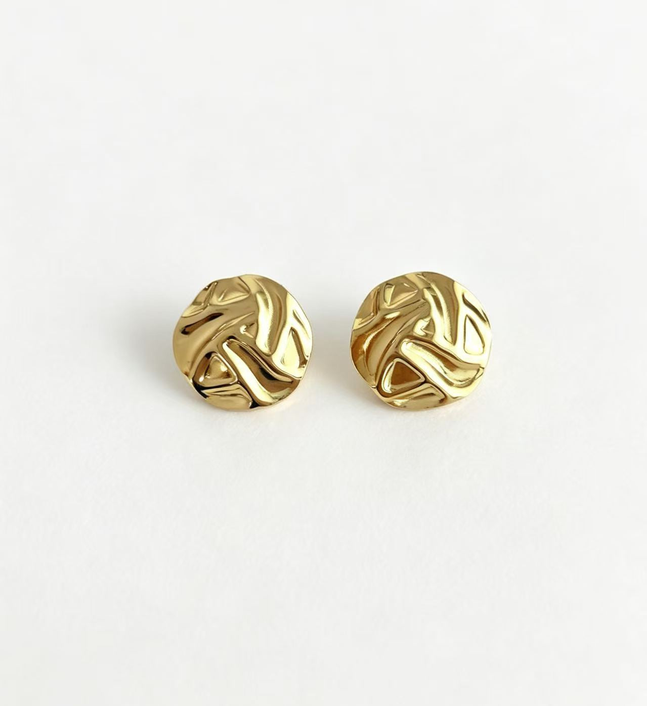 Wholesale Geometric Gold Earrings for Women,  Stainless Steel Gold Plated Fashion Jewelry Accessory,  Party Gift