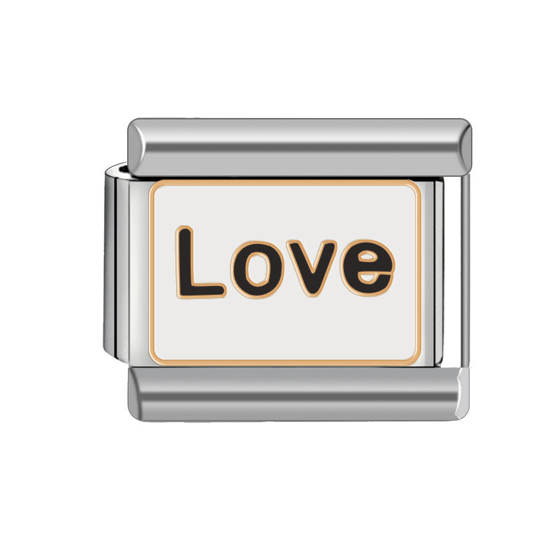 Wholesale Italian Charm Bracelet Stainless Steel Bracelet 9mm DIY Pattern Free Stitching Detachable Composable Bracelet ACC-BT-JL004