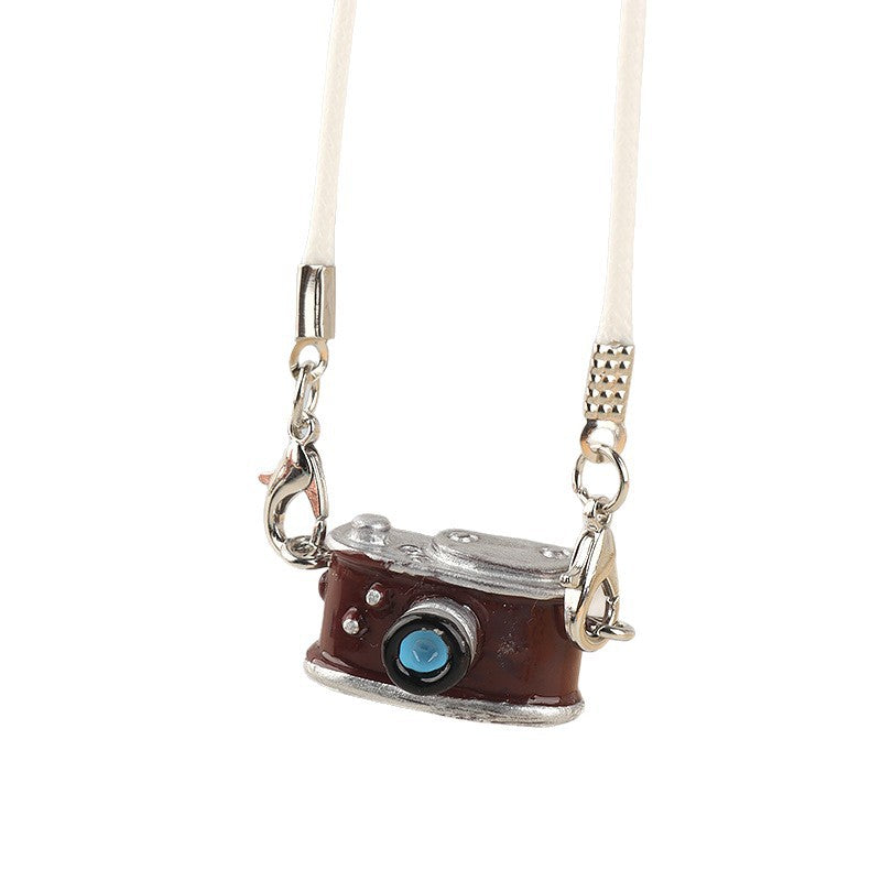 Wholesale Cute cartoon camera keychain pendant doll accessories