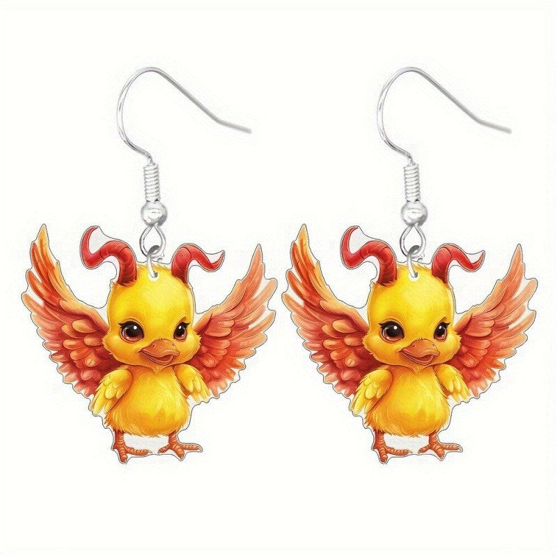 Wholesale  cartoon ghost dog frog cat butterfly skull mushroom acrylic earrings