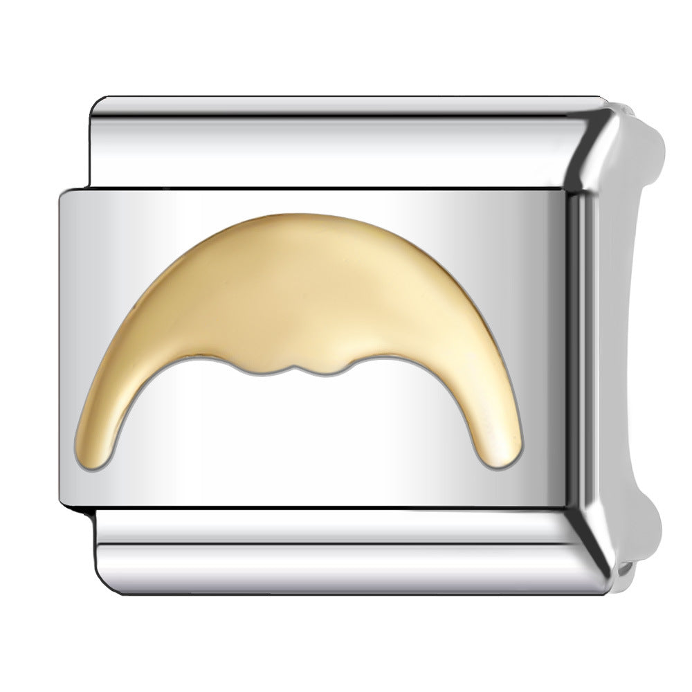 Wholesale 5pcs Italian Charm Bracelet 9mm DIY Splicing Cute Creative Stainless Steel Composable Bracelet