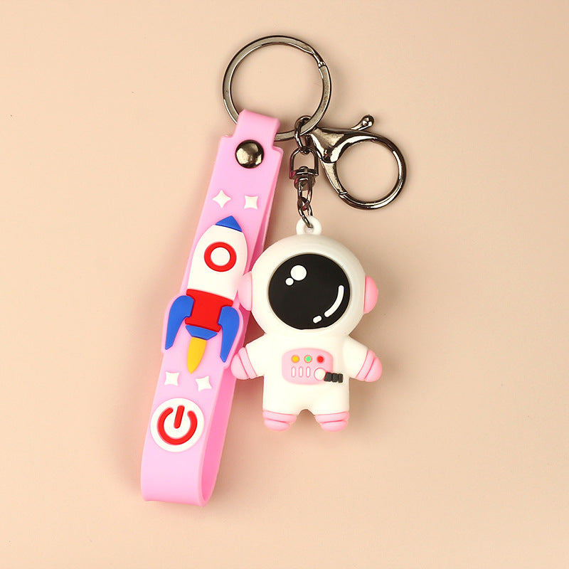 Wholesale Cartoon Silicone Astronaut Cute Keychains ACC-KC-HongAo001