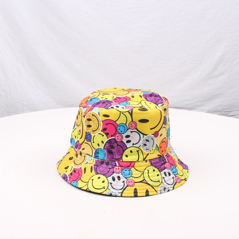 Wholesale  Double-sided Fisherman Hat  Printed Basin Hat Bucket Hat