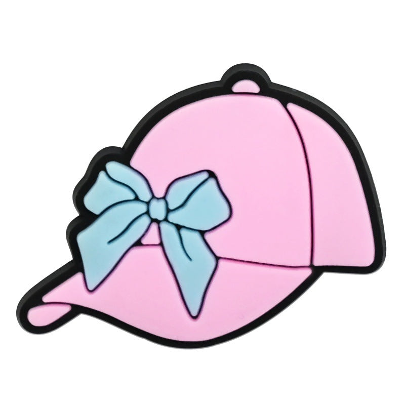 Wholesale Random 100pcs Creative learning series  PVC Soft Rubber Shoe Buckle Decoration