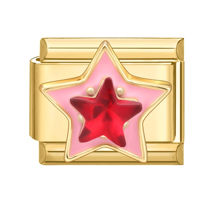 Wholesale Italian Charm Bracelet 9mm DIY Splicing Cute Creative Stainless Steel Composable Bracelet