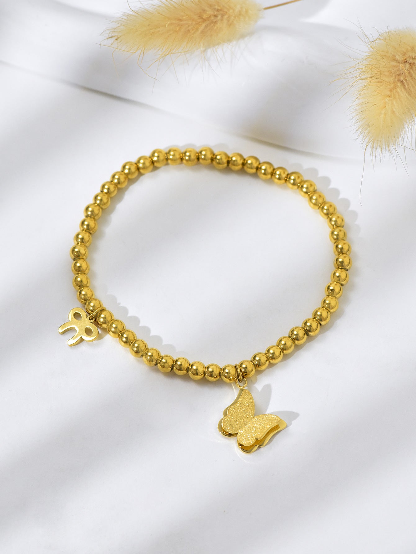 Wholesale Simple Butterfly Titanium Steel Bracelet