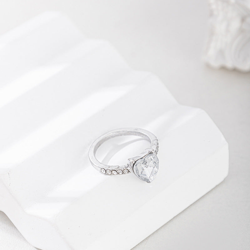 Wholesale personality diamond alloy ring  love ring