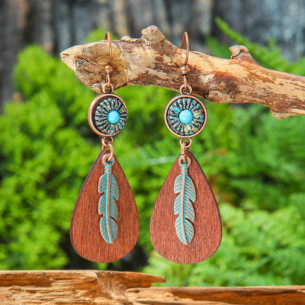 Wholesale Bohemian Tribal Ethnic Style Earrings for Holiday Travel Fashion Accessory