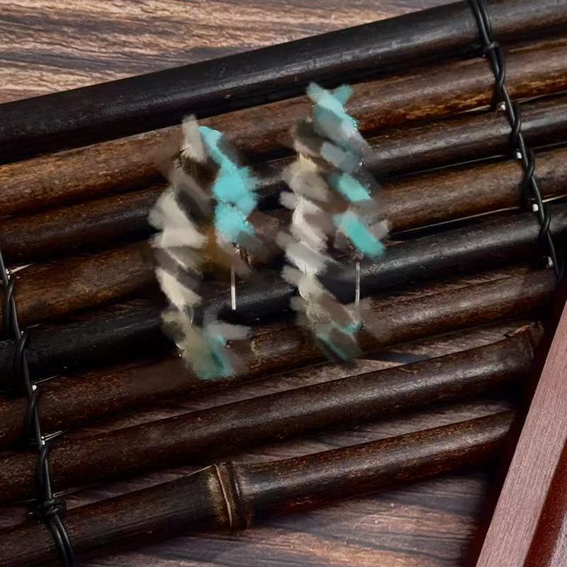 Wholesale Bohemian Retro Teardrop Dangle Stud Earrings with Tassels