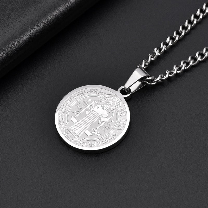 Wholesale stainless steel exorcist pendant Necklace