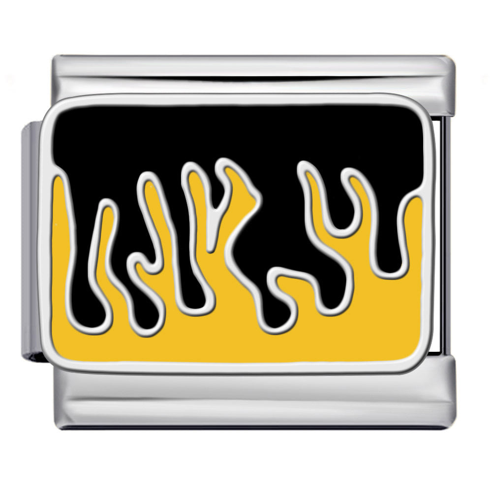 Wholesale  Italian Charm Bracelet 9mm DIY Gold-plated patterned  Creative Stainless Steel Composable Bracelet