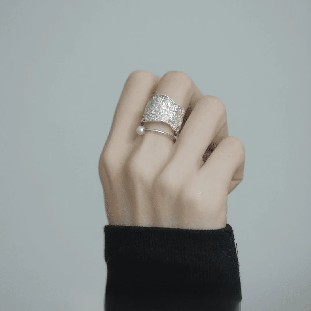 Wholesale Korean Style Niche Design Sense Rough Version Twist Ring