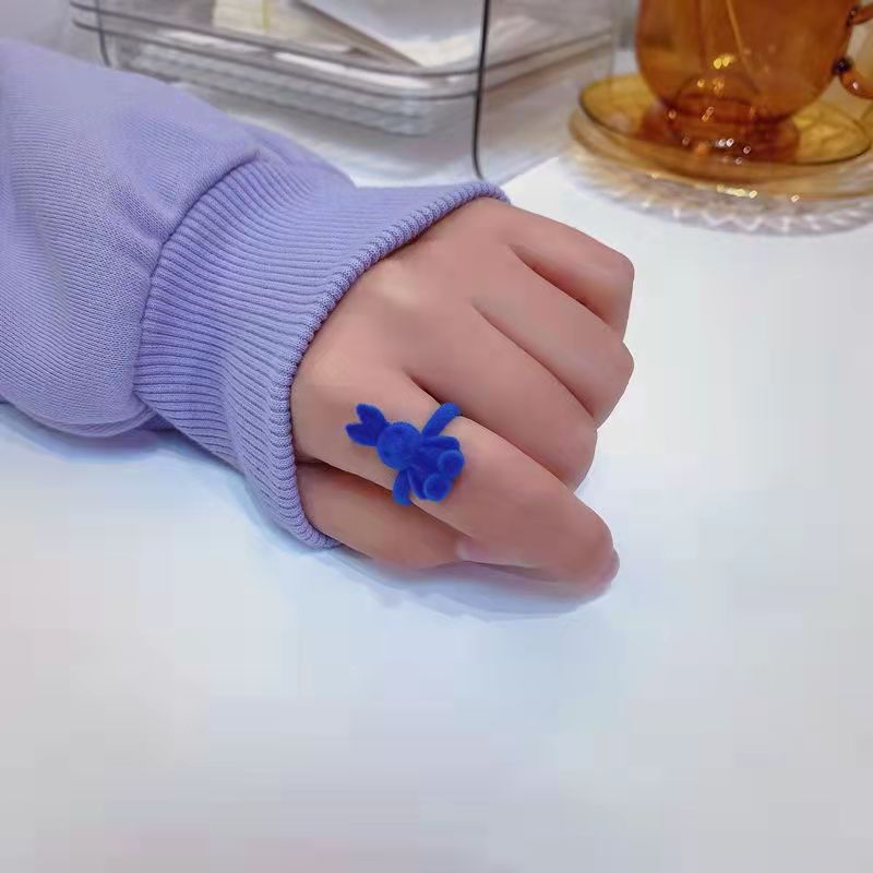 Wholesale Funny little monster plush ring