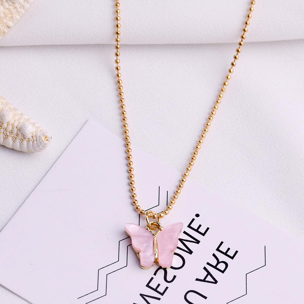 Wholesale Multicolor Butterfly Earrings Necklace ACC-NE-Gaot002