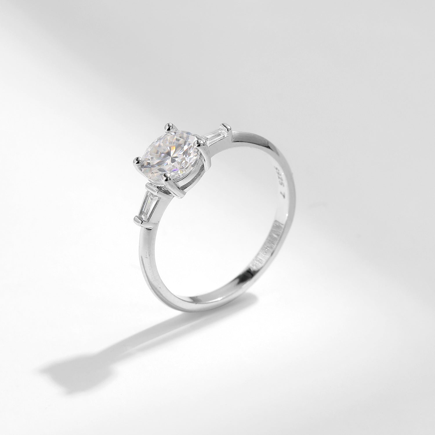 Wholesale Moissanite S925 Sterling Silver Diamond Ring ACC-RS-MoDian013
