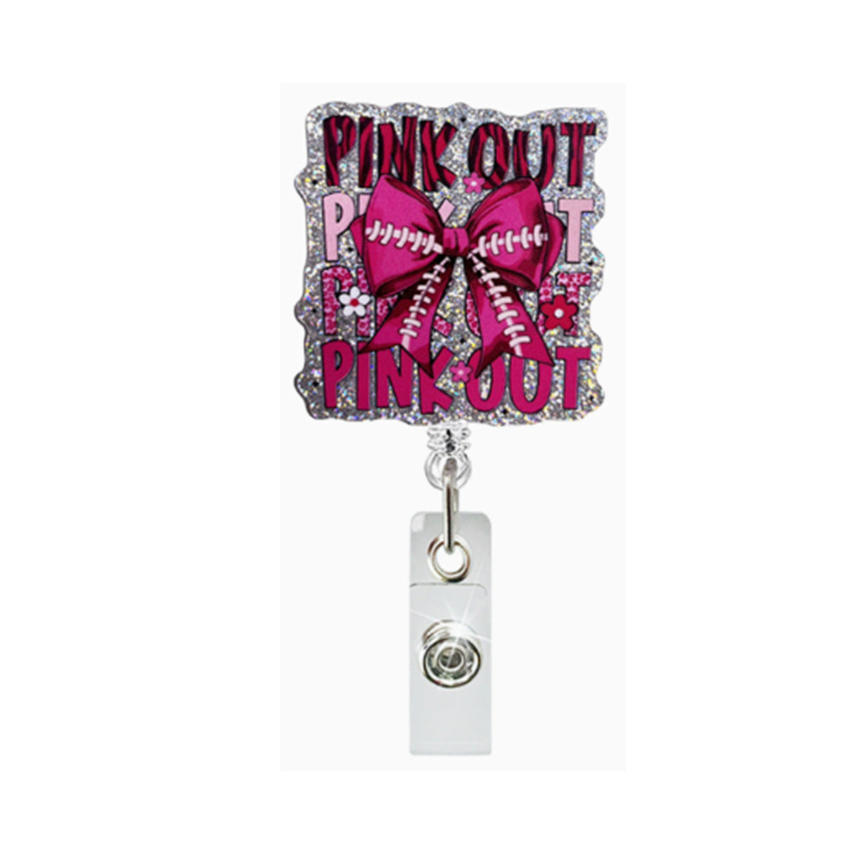 Wholesale retractable snap fastener Valentine' s Day  Badge Reels