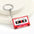 Wholesale Color Acrylic Tape Keychain Pendant Color Printing Retro Music English Keychain