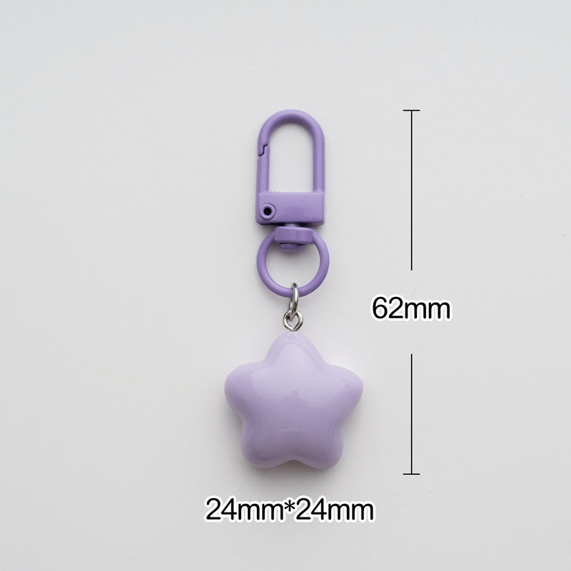 Wholesale Cute Chubby Milk Yellow Star Keychain