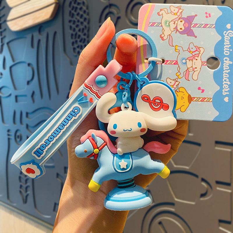 Wholesale Cartoon Cute Silicone Keychains ACCVIP-KC-HongLei002