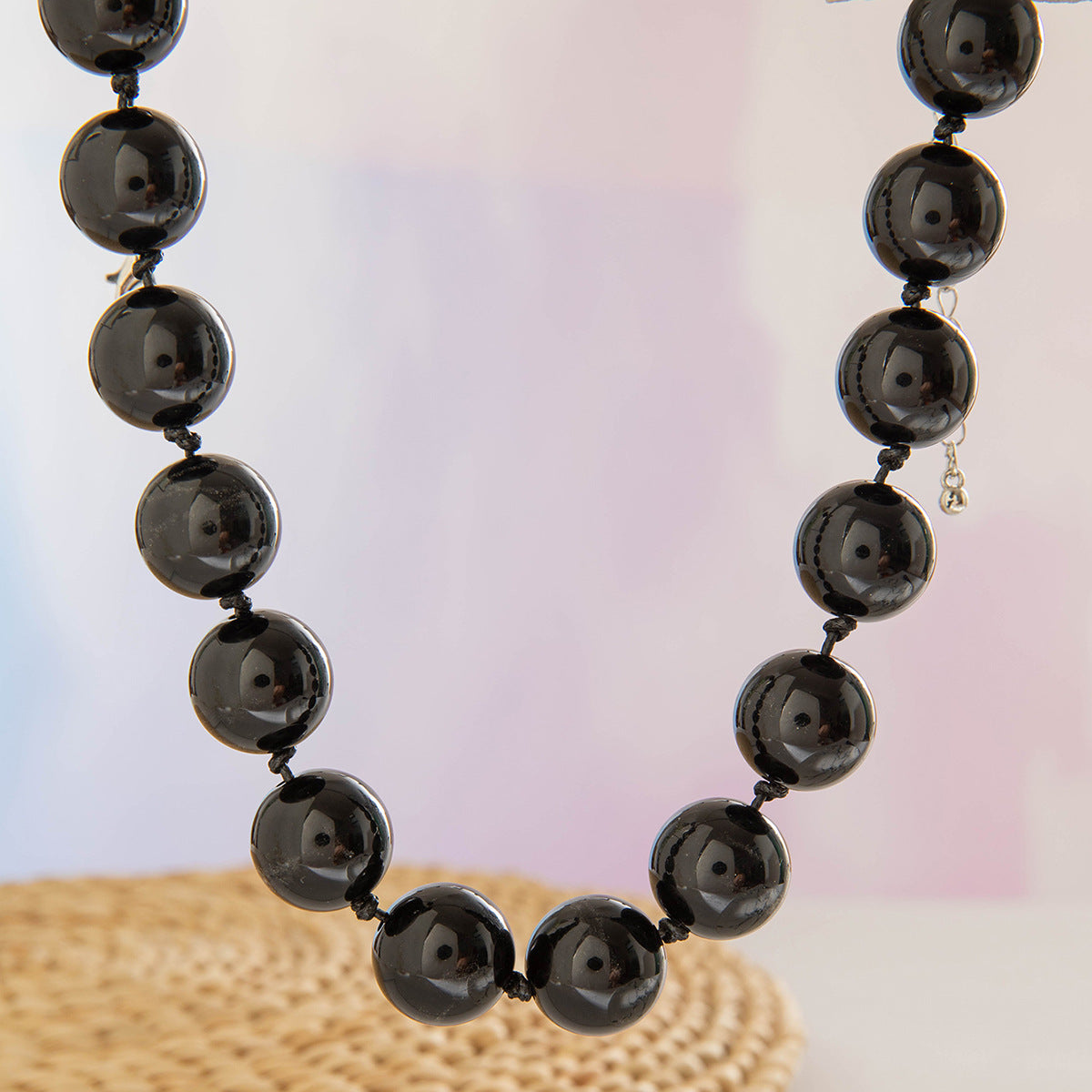Wholesale  Bohemian Ethnic Style Colorful Large Bead Single-layer Necklace