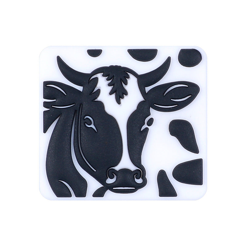 Wholesale 20pcs Cartoon Bull Head Focal Beads DIY Bead Accessories