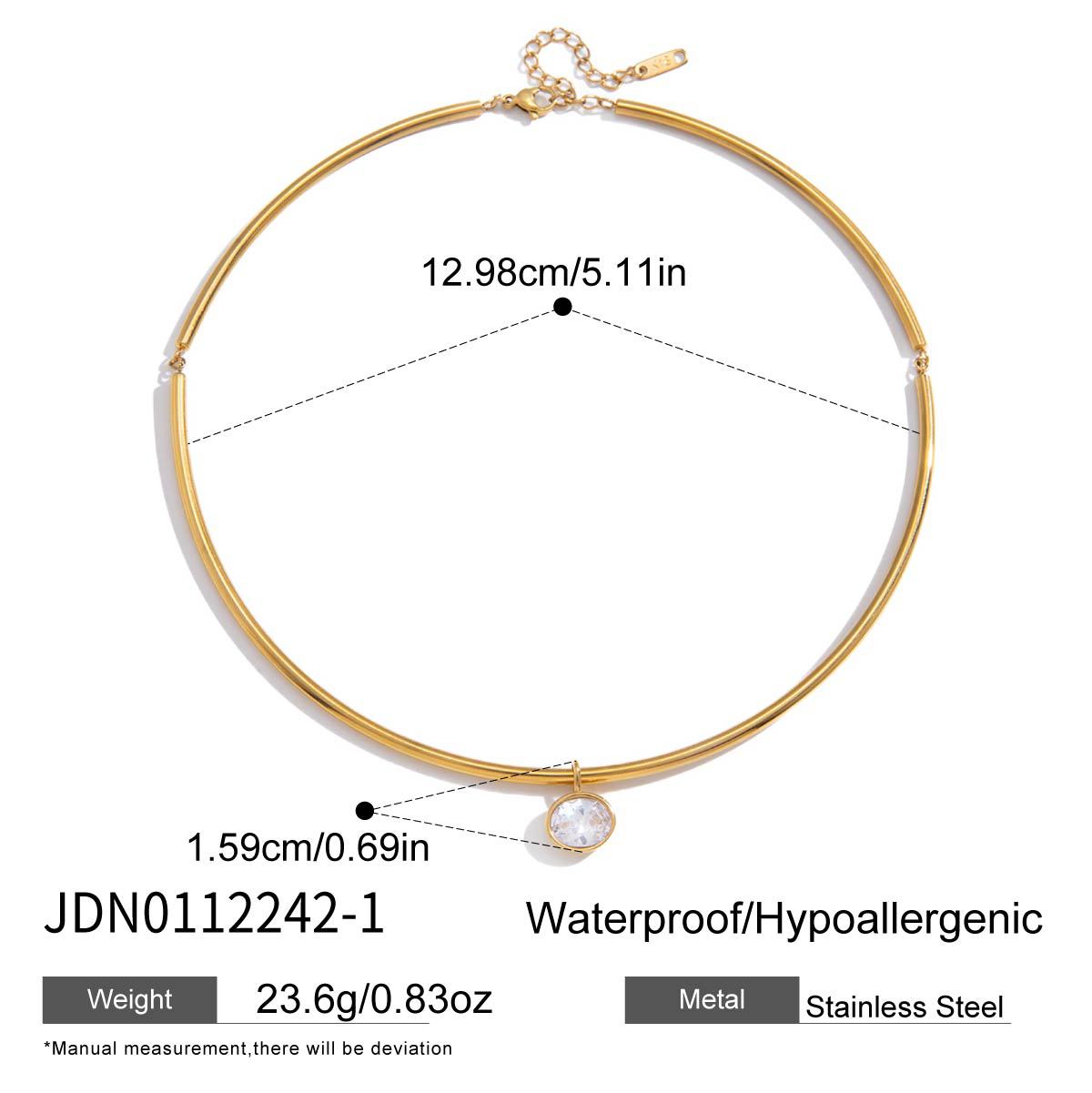 Wholesale Stainless Steel Zircon Necklace Fashion Jewelry Accessory Gift