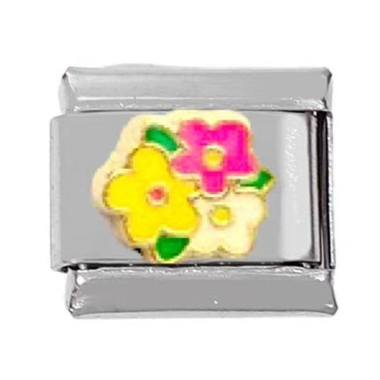 Wholesale 5pcs Italian Charm Bracelet Charm Module Stainless Steel Balloon Bear Bracelet 9mm DIY Pattern Free Stitching Detachable Composable Bracelet ACC-BT-DaLiang016