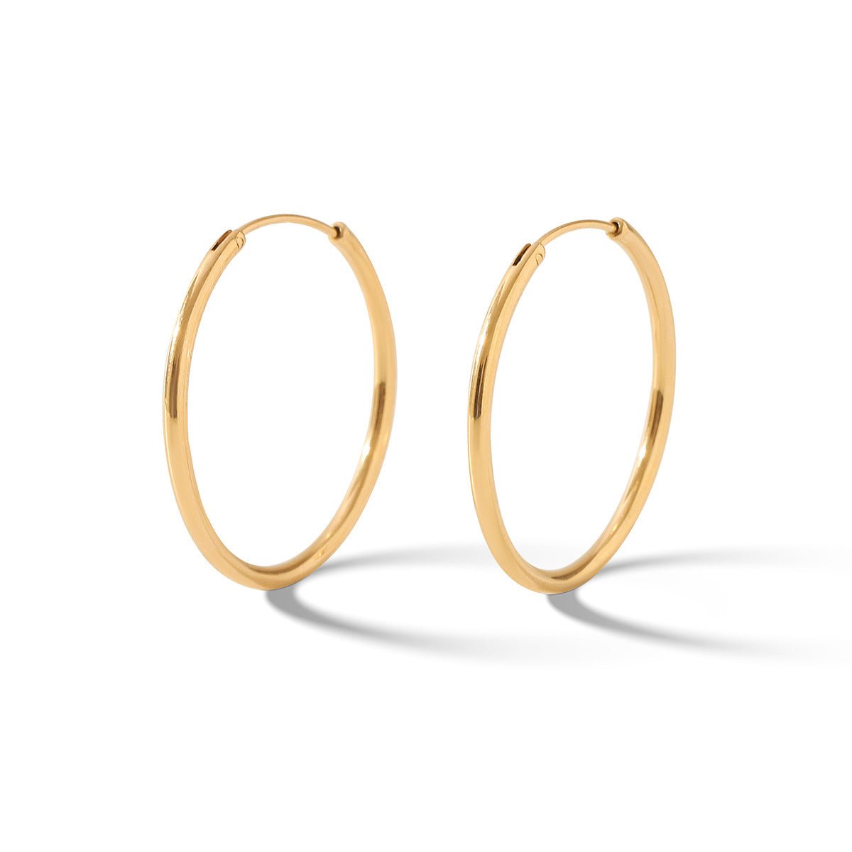 Wholesale Large Hoop Earrings  Stainless Steel 18K Gold  Earrings
