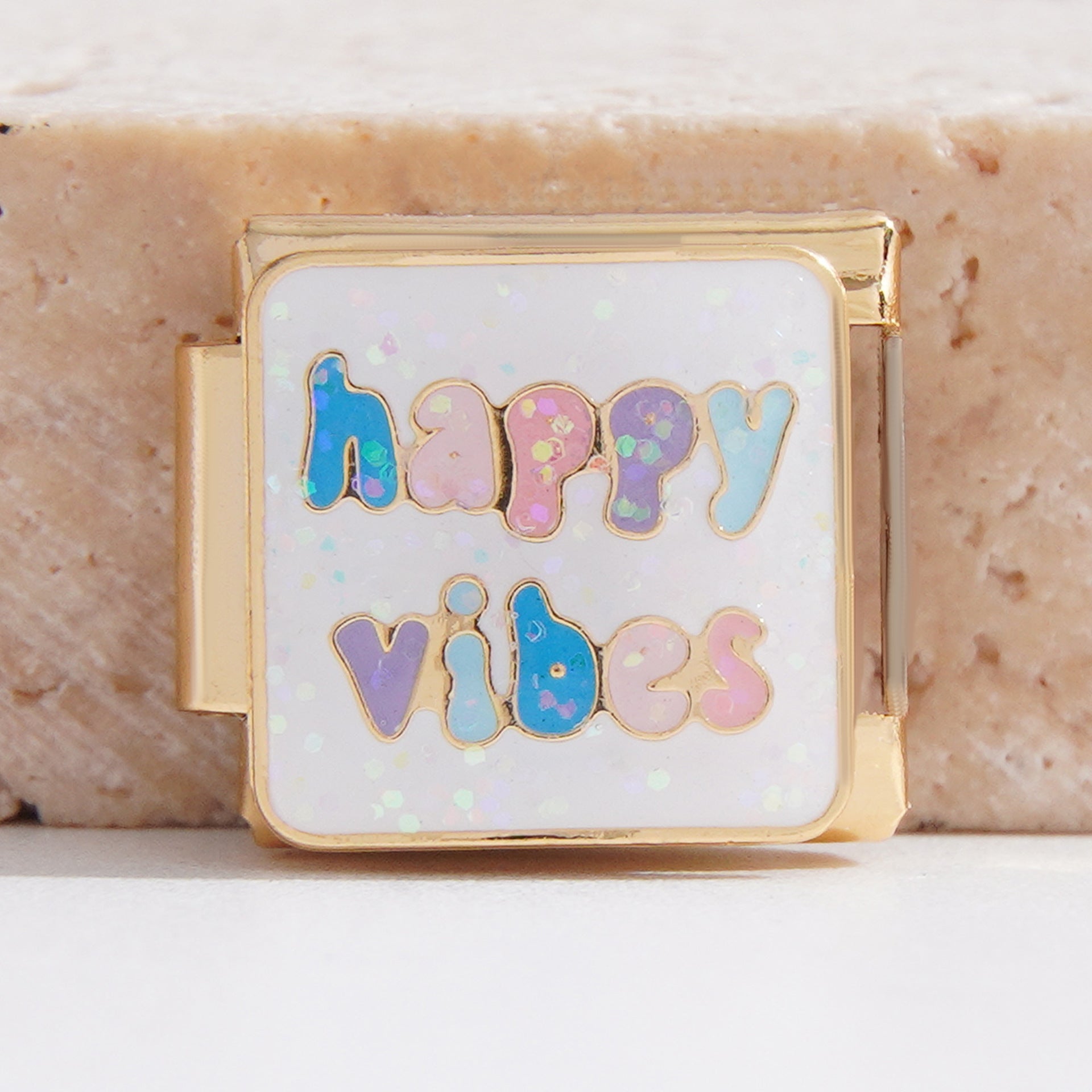 Wholesale Italian Charm Bracelet 9mm DIY Splicing Personalized English Stainless Steel Composable Bracelet