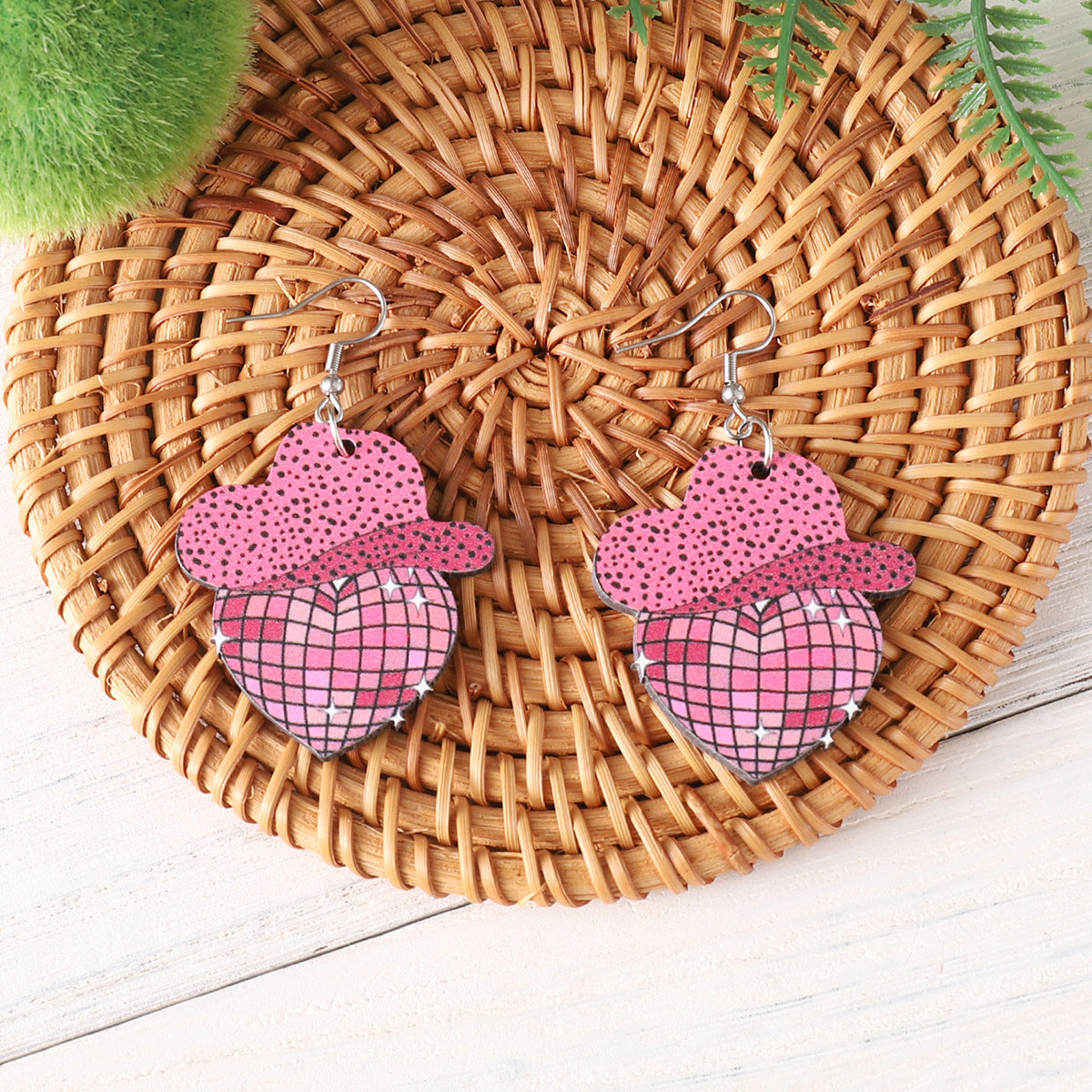 Wholesale  Denim Hat Boots Pendant Earrings