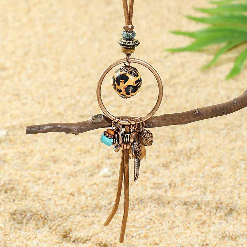 Wholesale Retro Ethnic Style Hollow Leaf Butterfly Dragonfly Necklace Zinc Alloy Fashion Jewelry Accessory