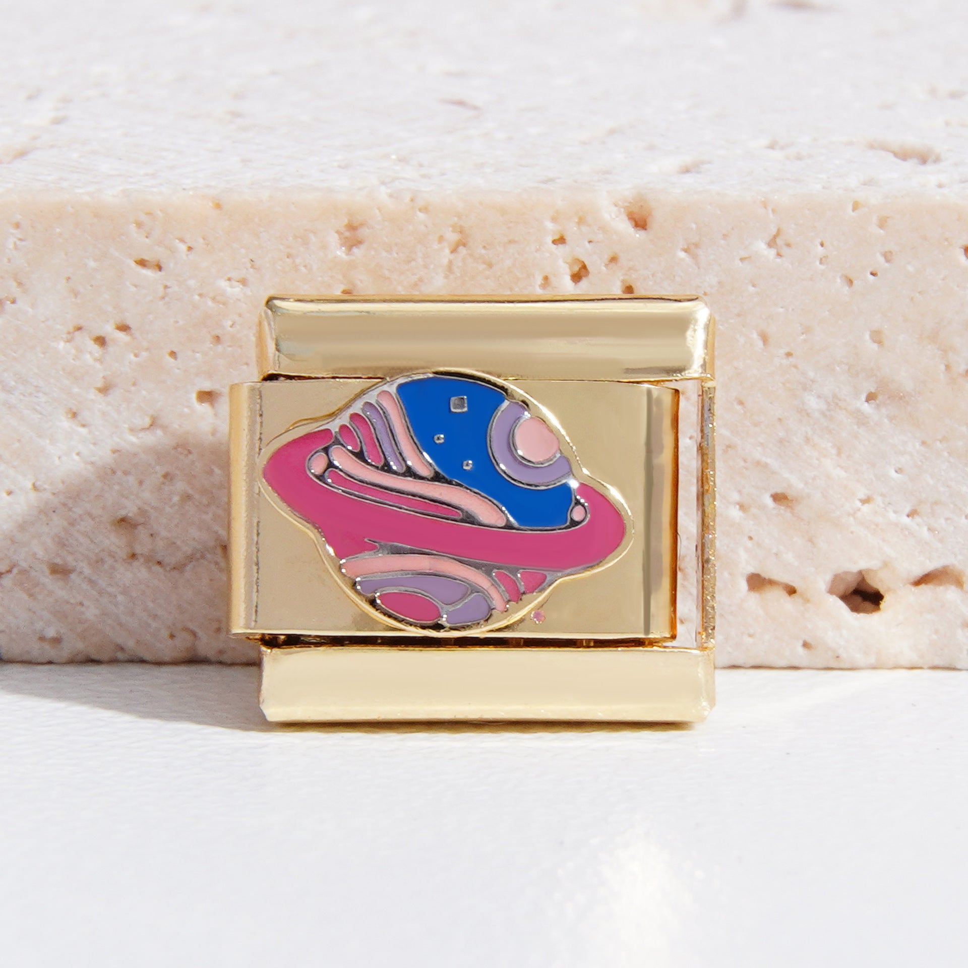 Wholesale Italian Charm Bracelet 9mm DIY Splicing Christmas Gold Titanium Steel Composable Bracelet