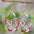 Wholesale water drop lovely double-sided wooden Valentine's Day earrings