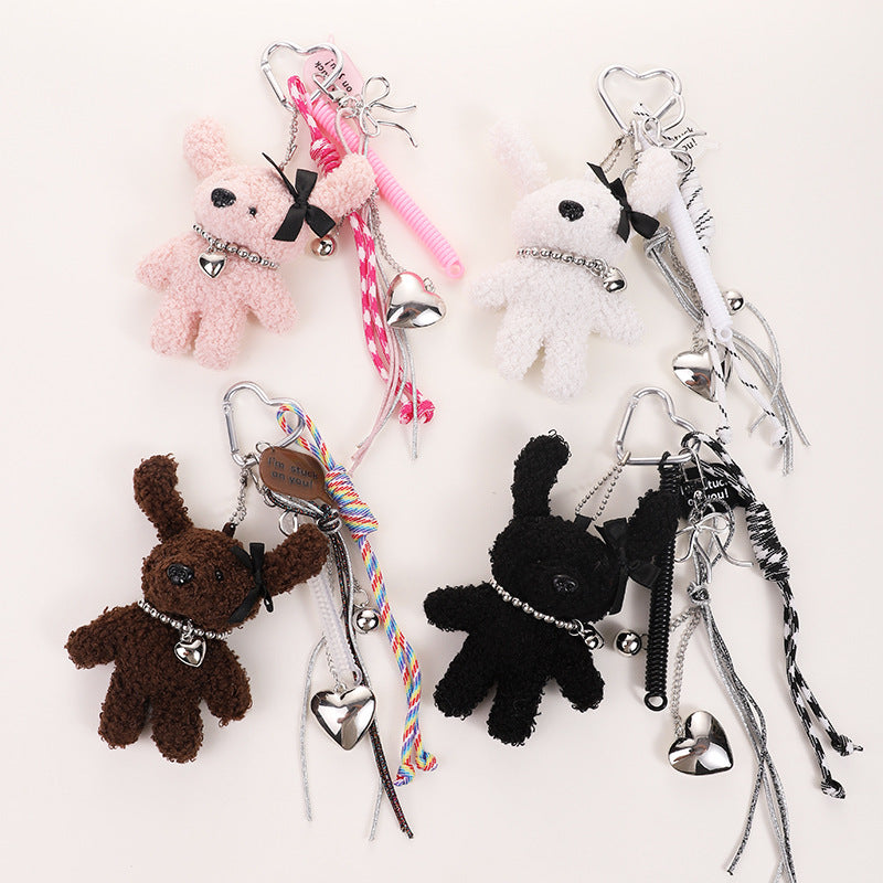 Wholesale Bear rabbit plush keychain