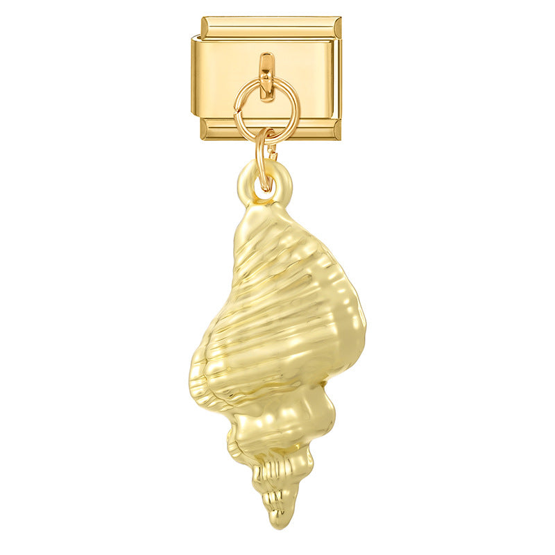 Wholesale Italian Charm Bracelet 9mm DIY Splicing Bow Series Stainless Steel Composable Bracelet