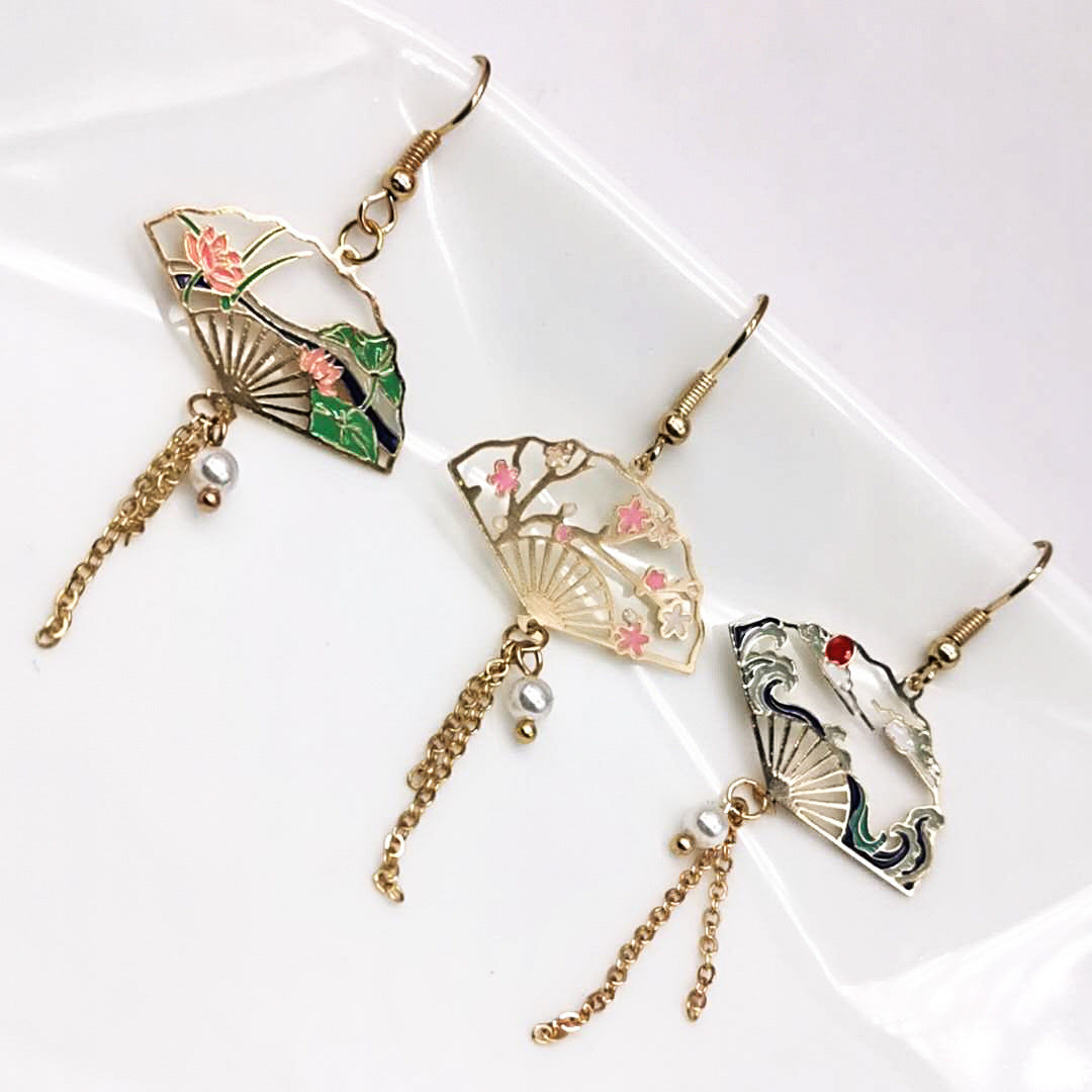 Wholesale Cicada Wing Fairy Earrings Fashion Jewelry Accessory Asymmetric Gradient Color Gift
