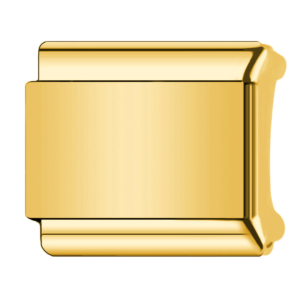 Wholesale  Italian Charm Bracelet 9mm DIY Single-bead smooth   Creative Stainless Steel Composable Bracelet