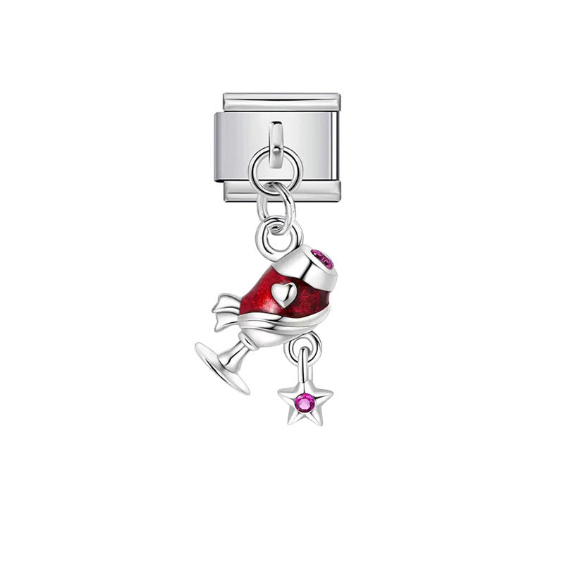 Wholesale Cartoon Mechanical Module Pendant - Stainless Steel DIY Fashion Accessory for Gift or Boutique Resale