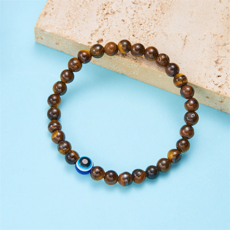 Wholesale 6mm Evil Eye Bracelet ACC-BT-FanYou007