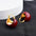 Wholesale Retro Light Luxury  Red Ball Earrings