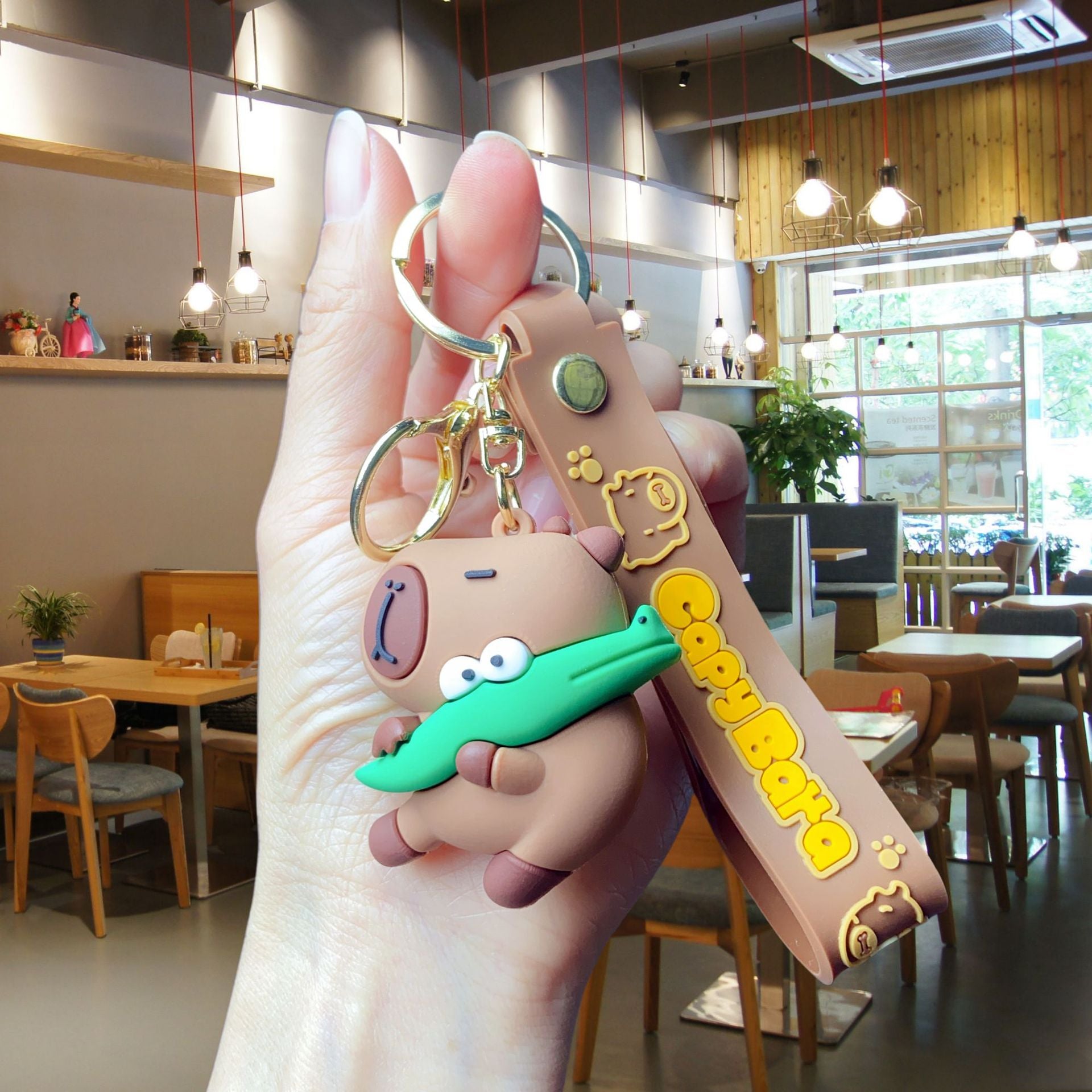 Wholesale Cute cartoon silicone keychain