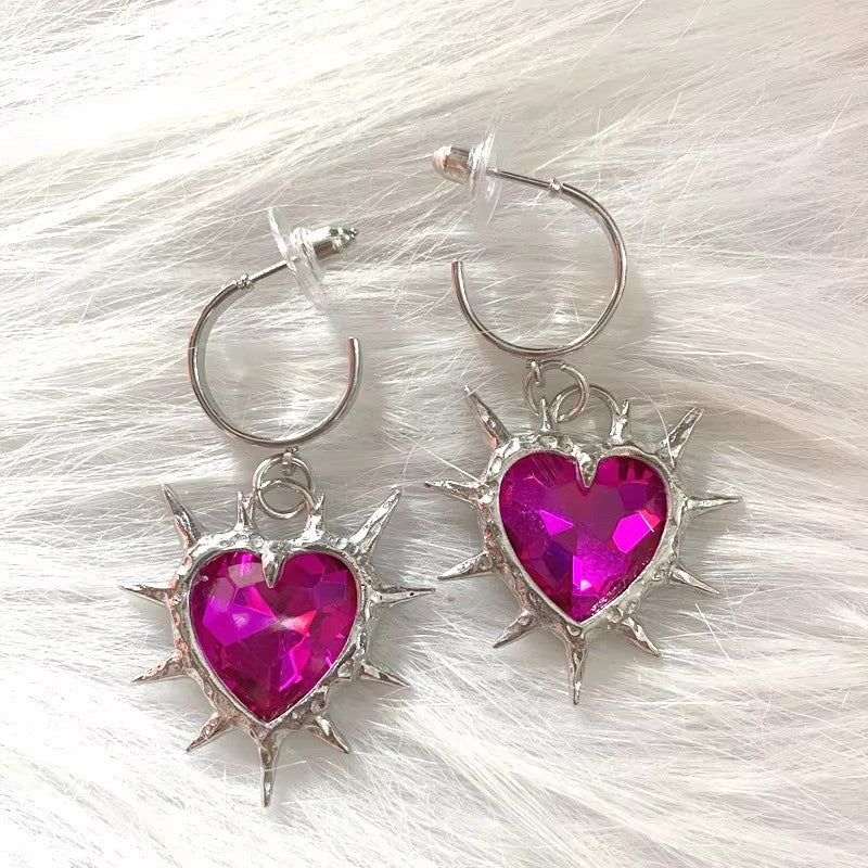 Wholesale  Heart of Thorn Pendant Earrings