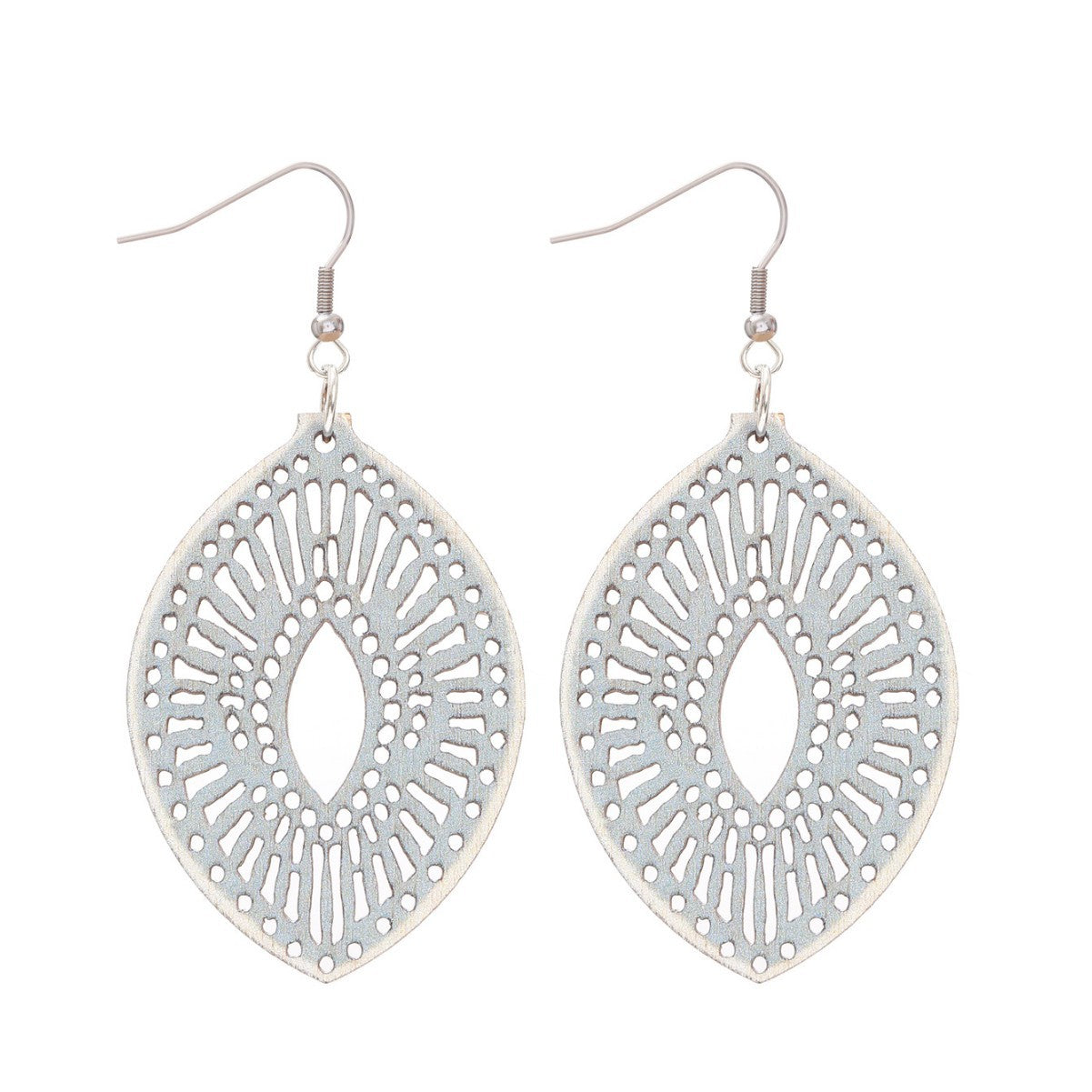 Wholesale Bohemian Vintage Sunflower Sunflower Hollow Wooden Earrings