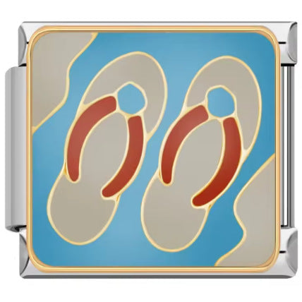 Wholesale 9mm Italian Charm Starter Bracelets DIY square Single Section Creative Stainless Steel Composable Bracelet