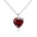 Wholesale S925 Sterling Silver Love Heart-shaped Pendant Heart-shaped Zircon Color Treasure Necklace