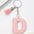 Wholesale PU leather 26 English letters colorful cowhide tassel keychain