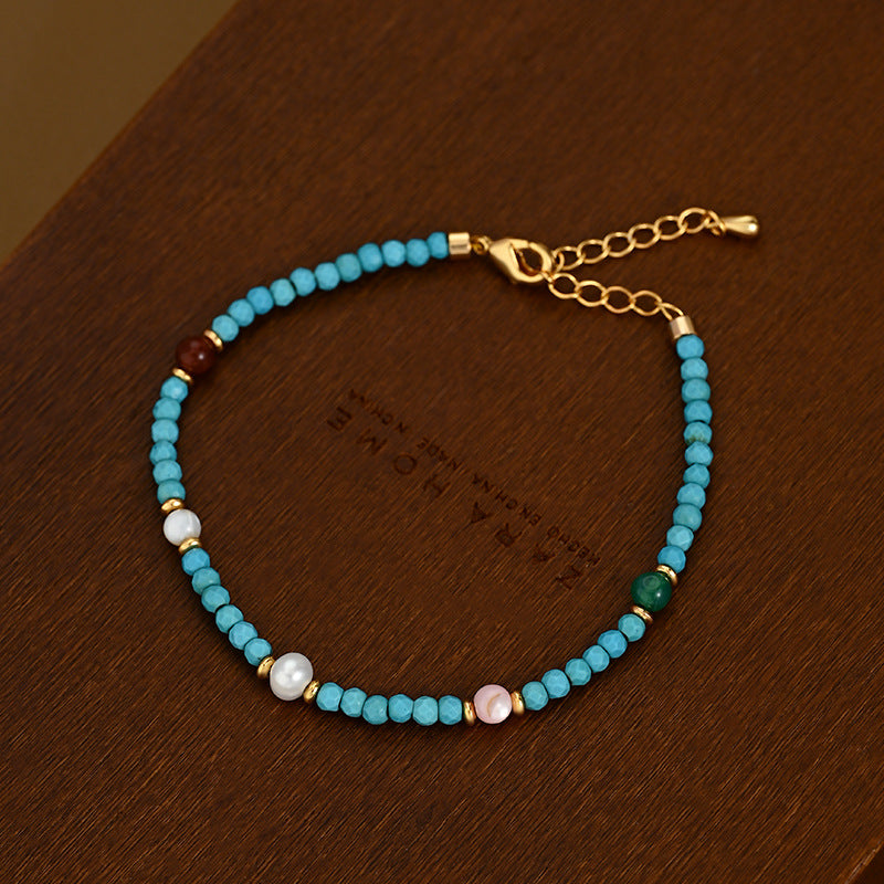 Wholesale Copper Electroplated Chinese Style Multi-Color Bracelet Fashion Accessory Gift for Friends