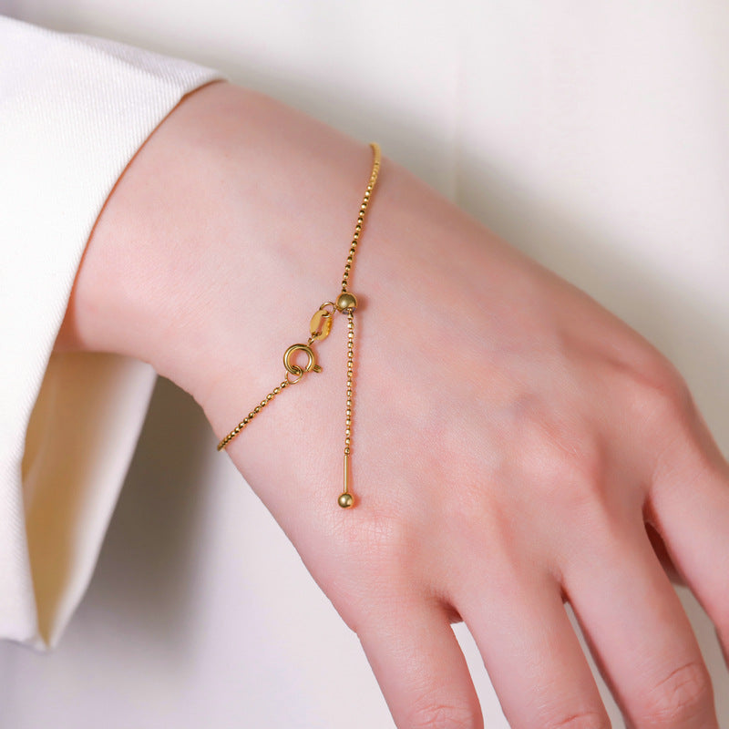 Wholesale Starry Sky Series Stainless Steel Gold Open Bangle